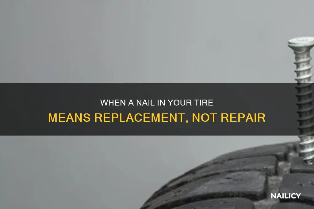 when is a nail in tire not repairable