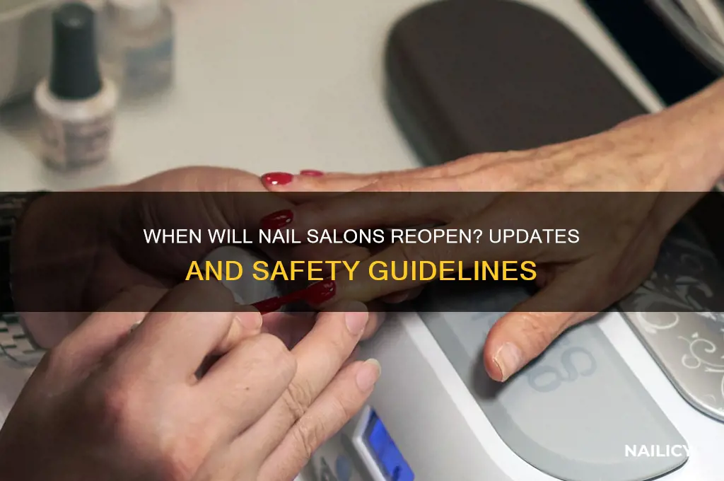 when is nail salon reopen