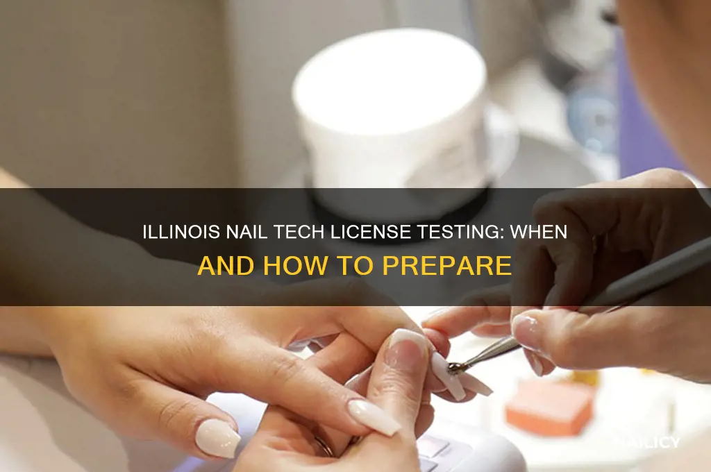 when is testing for nail tech license il