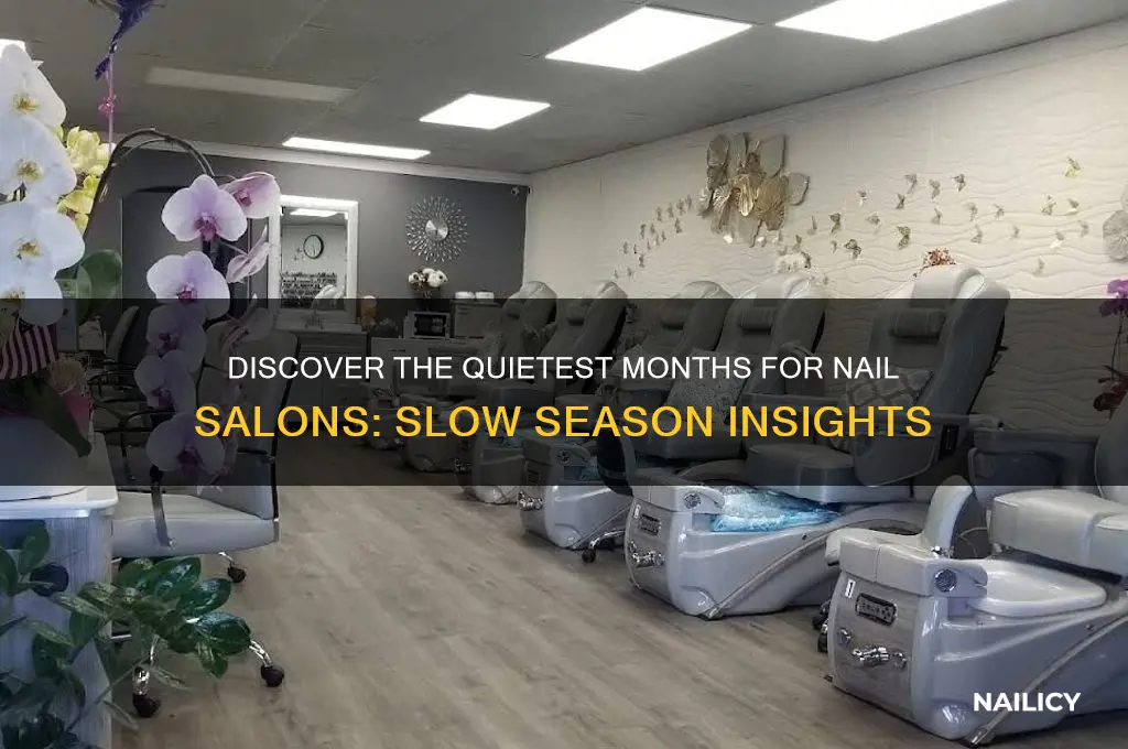 when is the slow season for nail salon