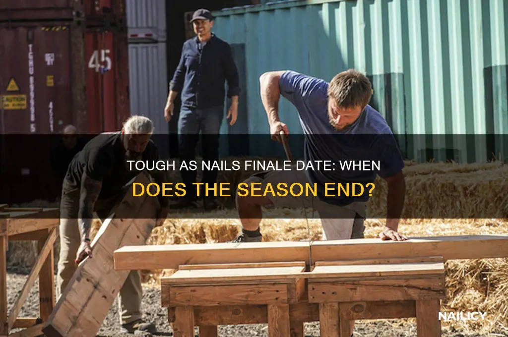 when is the tough as nails finale