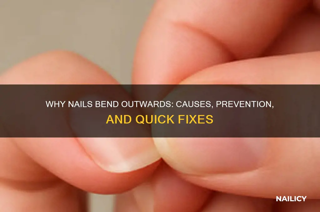 when nail bends outwars