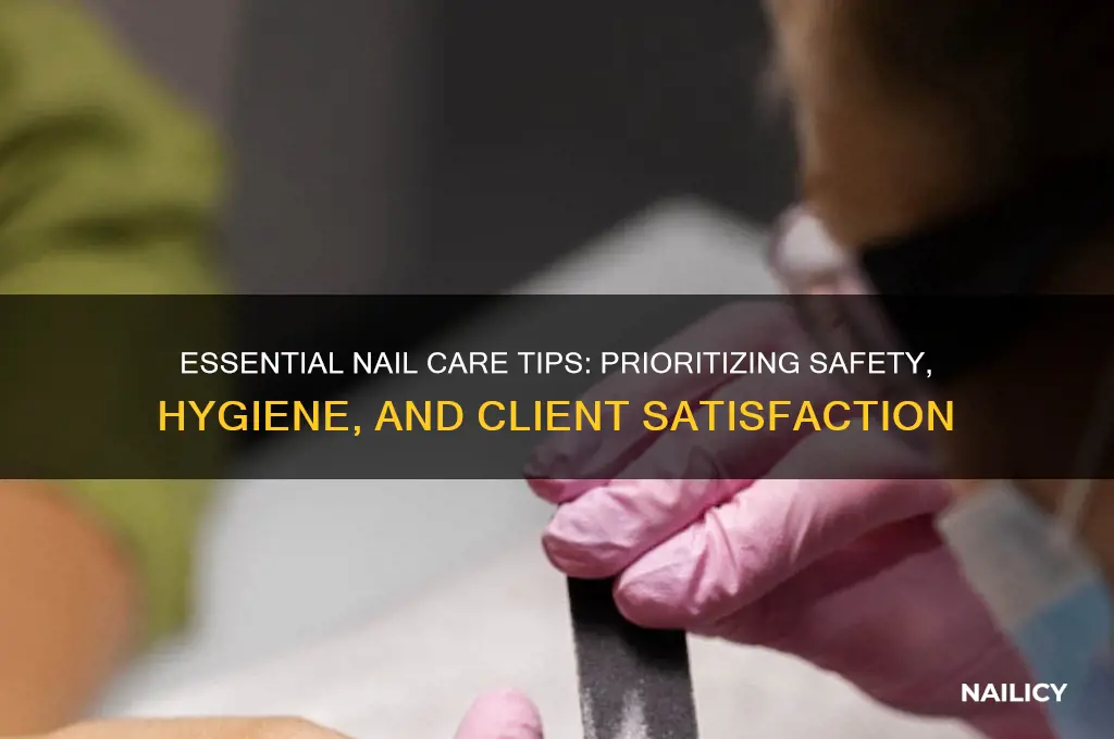 when providing nail care it is important to