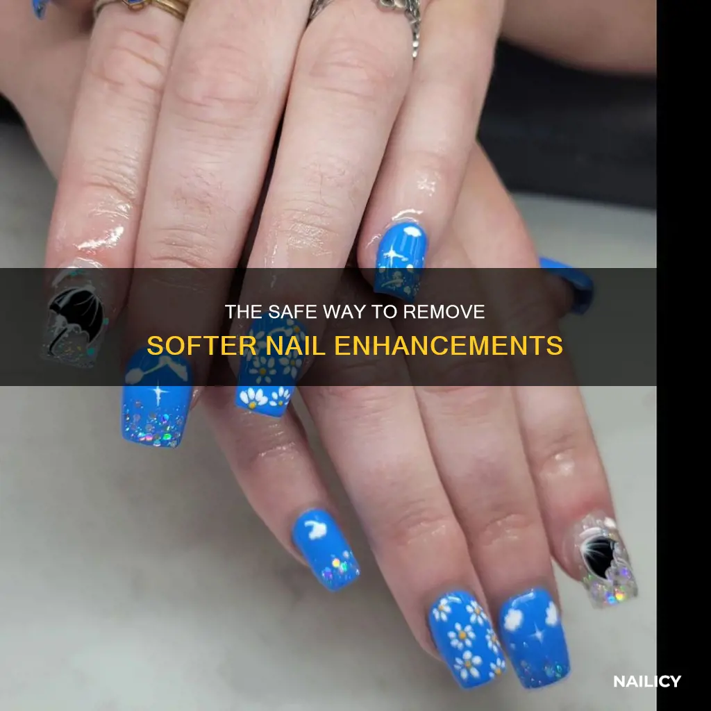 when removing softened nail enhancements