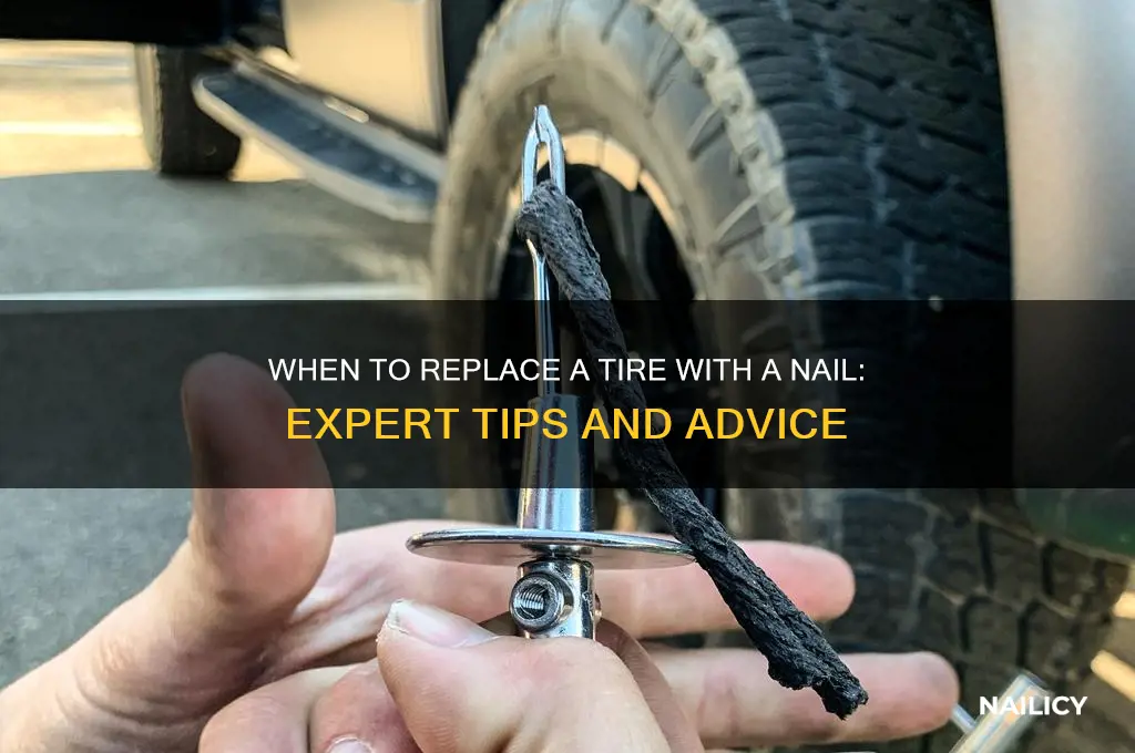 when replace tire nail