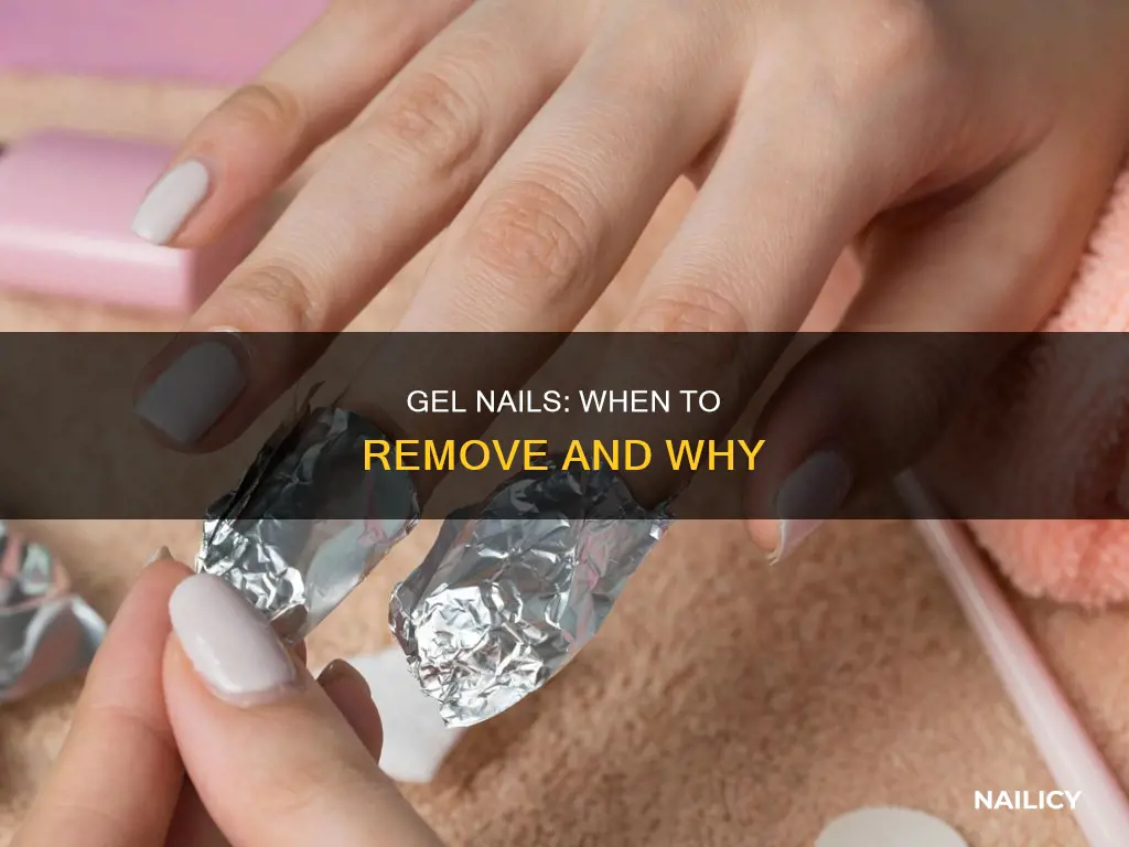 when should i take my gel nails off