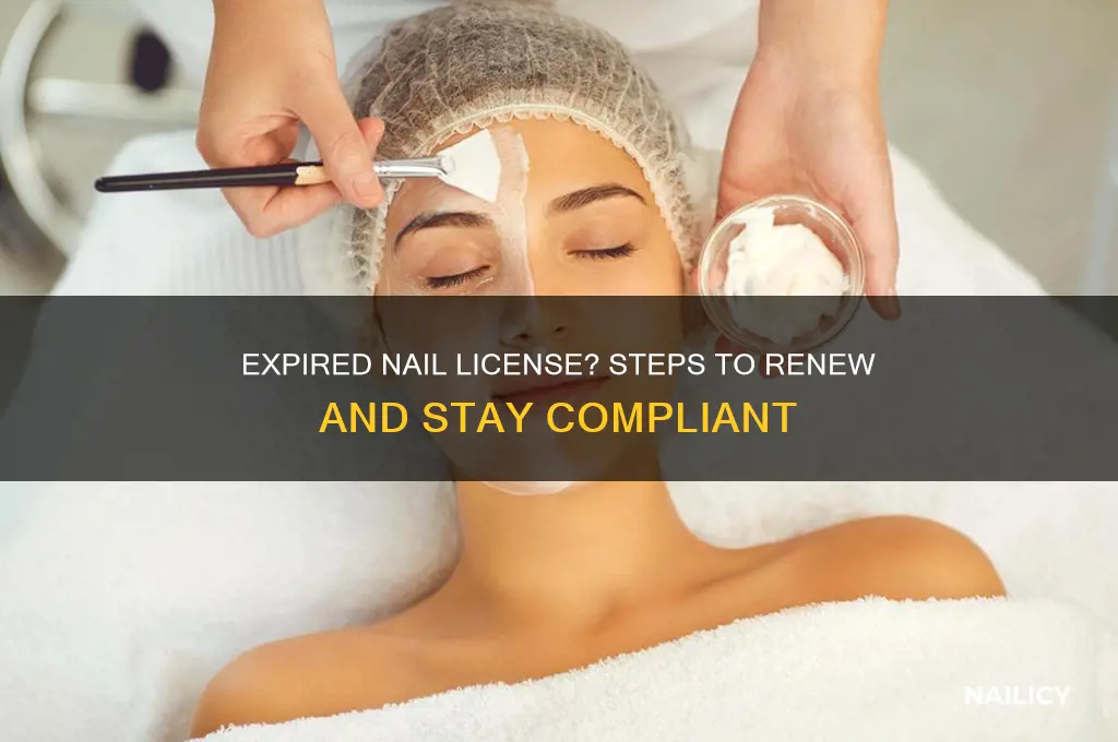 when the nail license expires
