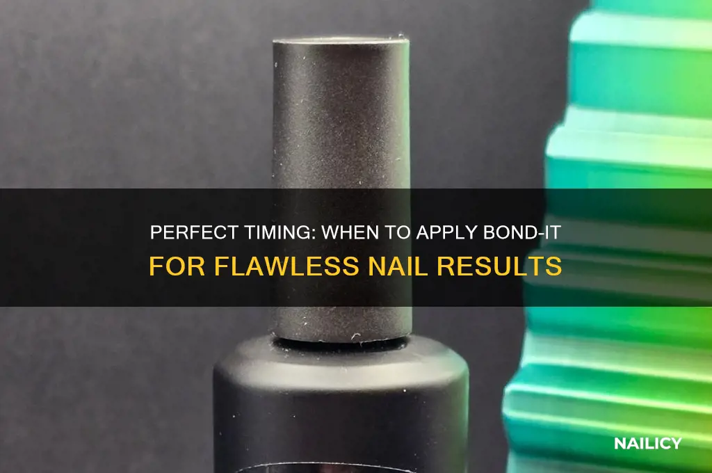 when to apply bond it to nails