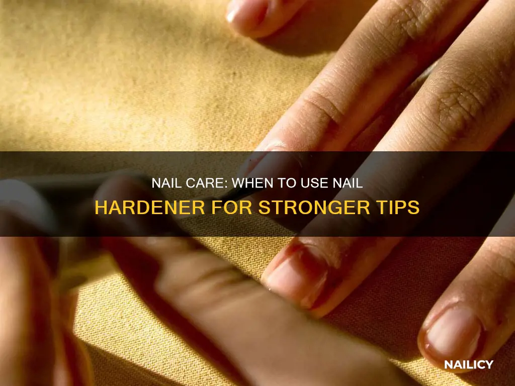 when to apply nail hardener to finger nails