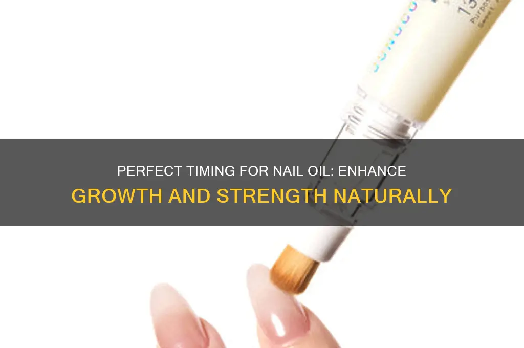 when to apply nail oil