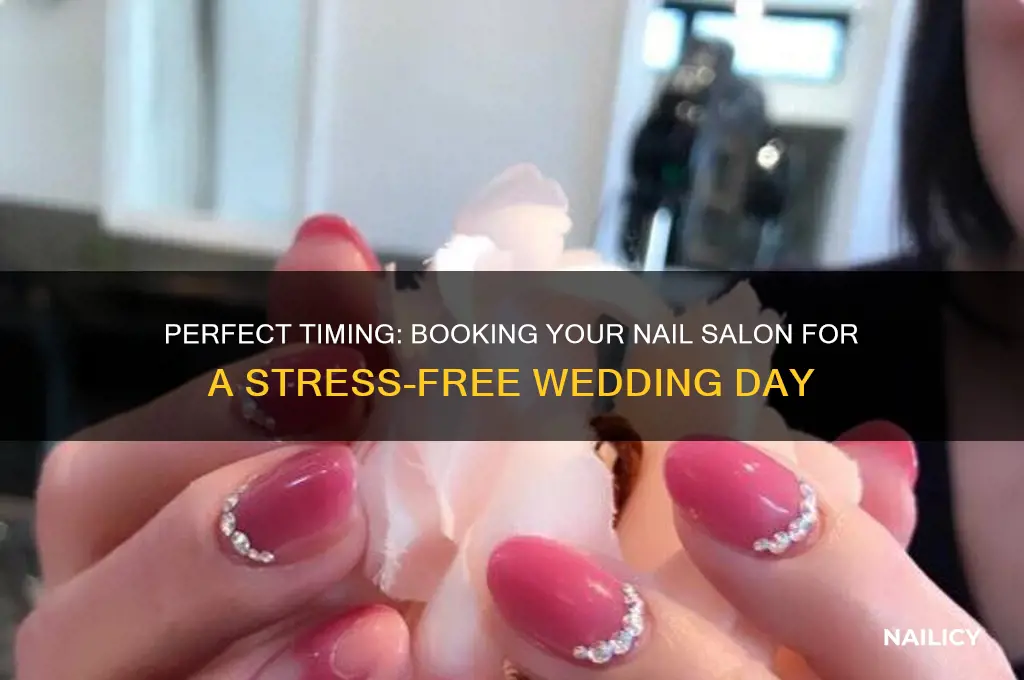 when to book nail salon wedding