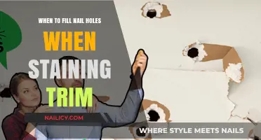 Staining Trim: Nail Hole Filling Timing Tips