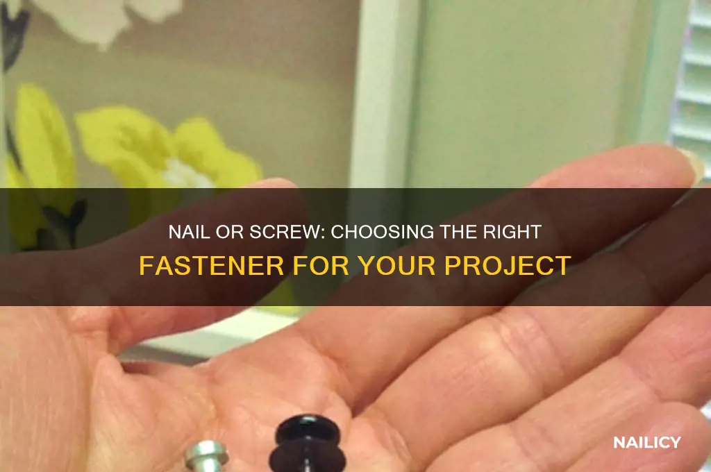 when to nail vs screw