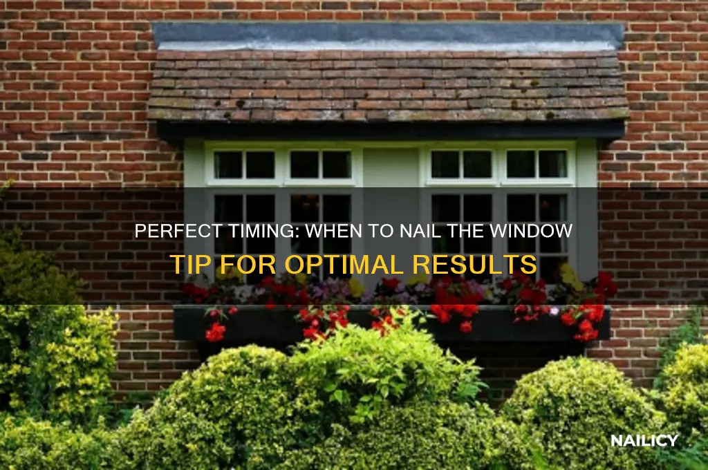 when to nail window tip