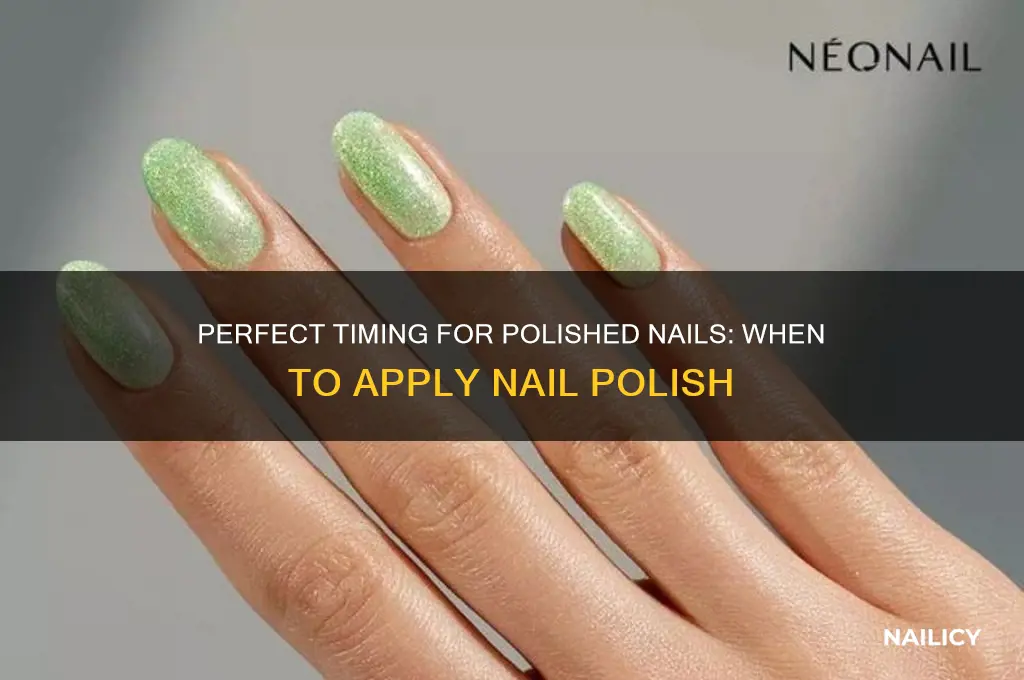when to put on nail polish
