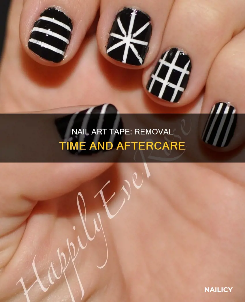 when to remove nail art tape