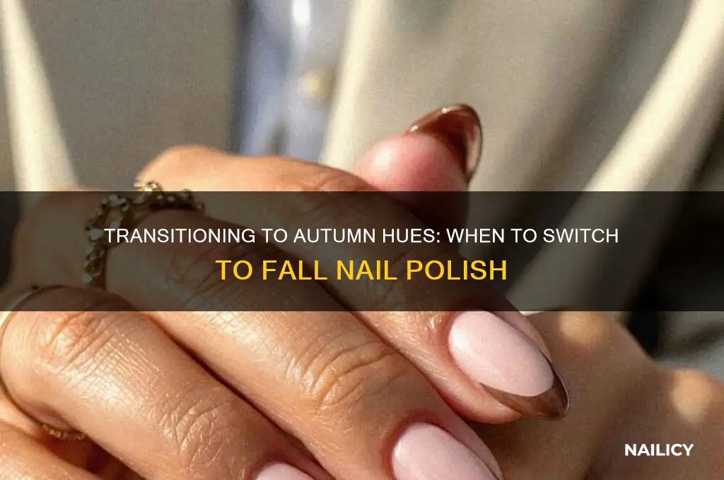 when to switch to fall nail polish