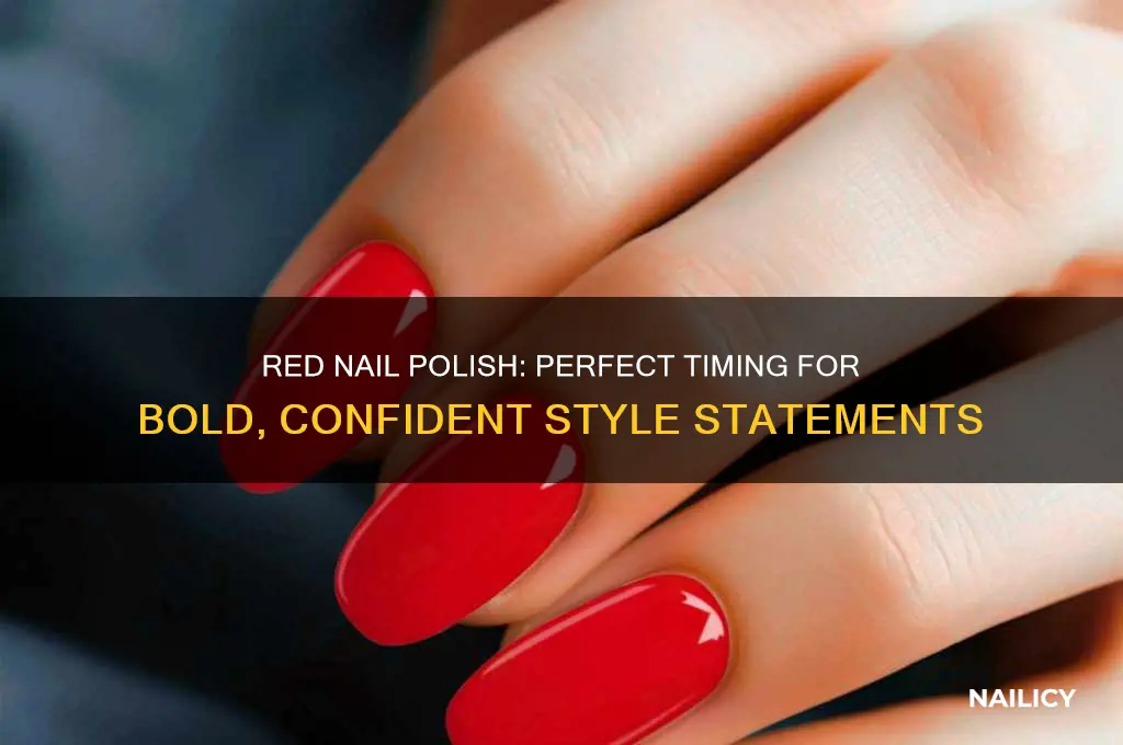 when to wear red nail polish