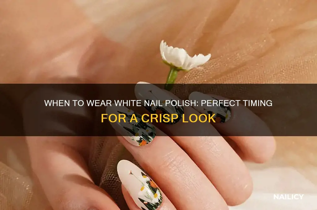 when to wear white nail polish