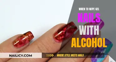 Gel Nails: Alcohol Wiping Technique and Timing