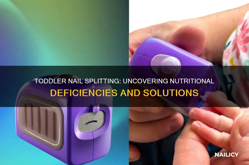 when toddlers nails split what are they lacking