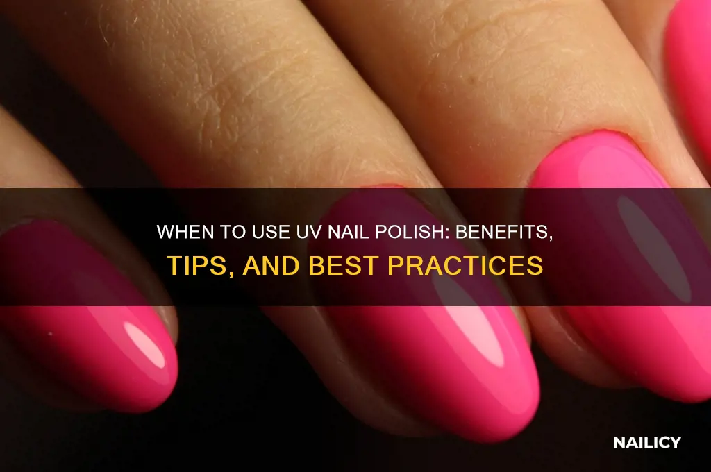when use the uv nail polish