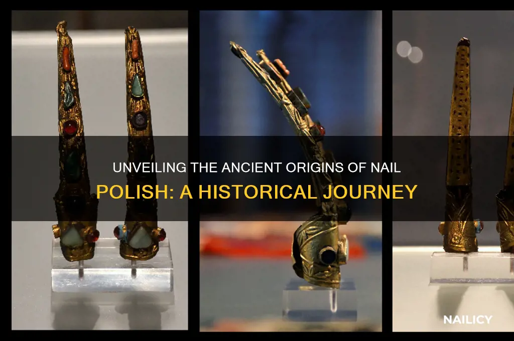 when was nail polish discovered