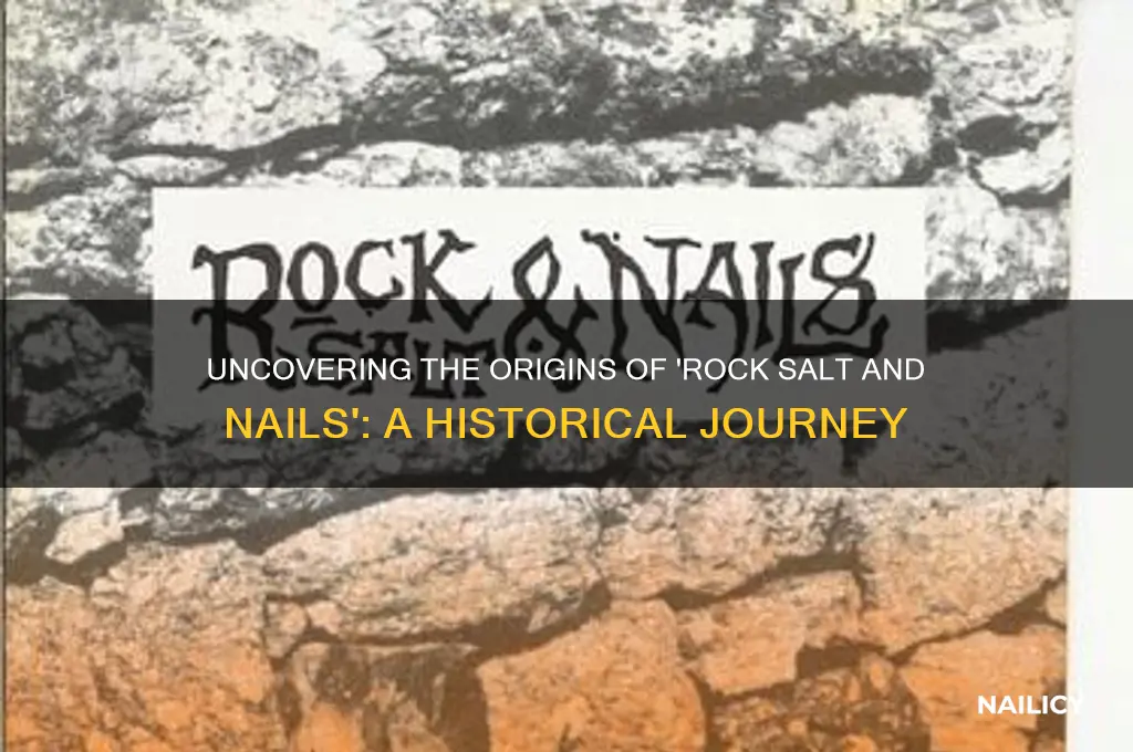 when was rock salt and nails written