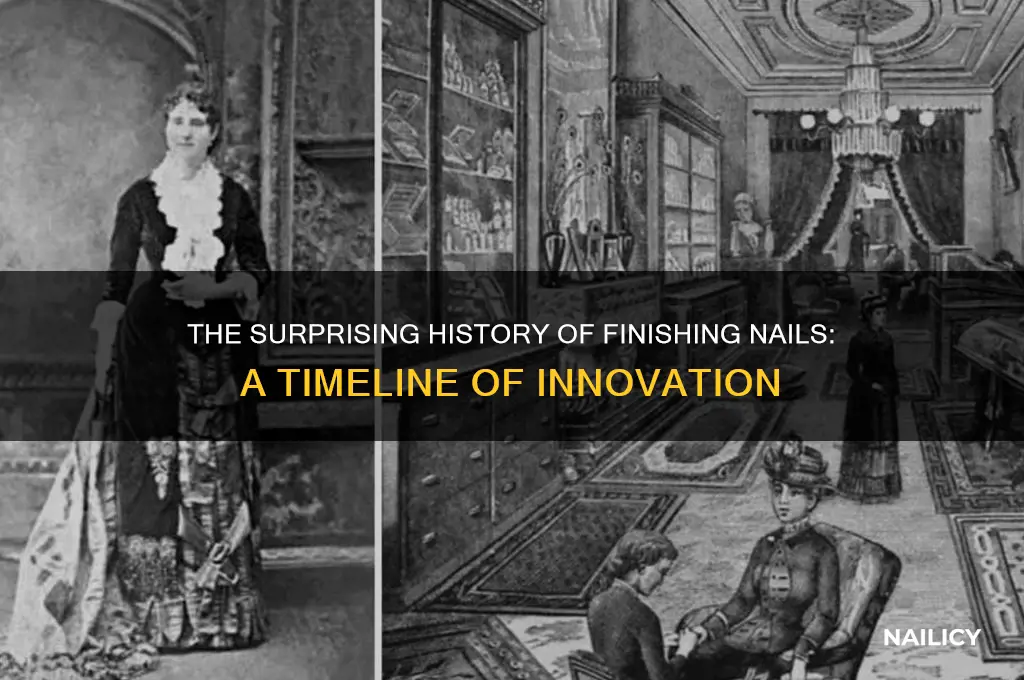 when were finishing nails invented