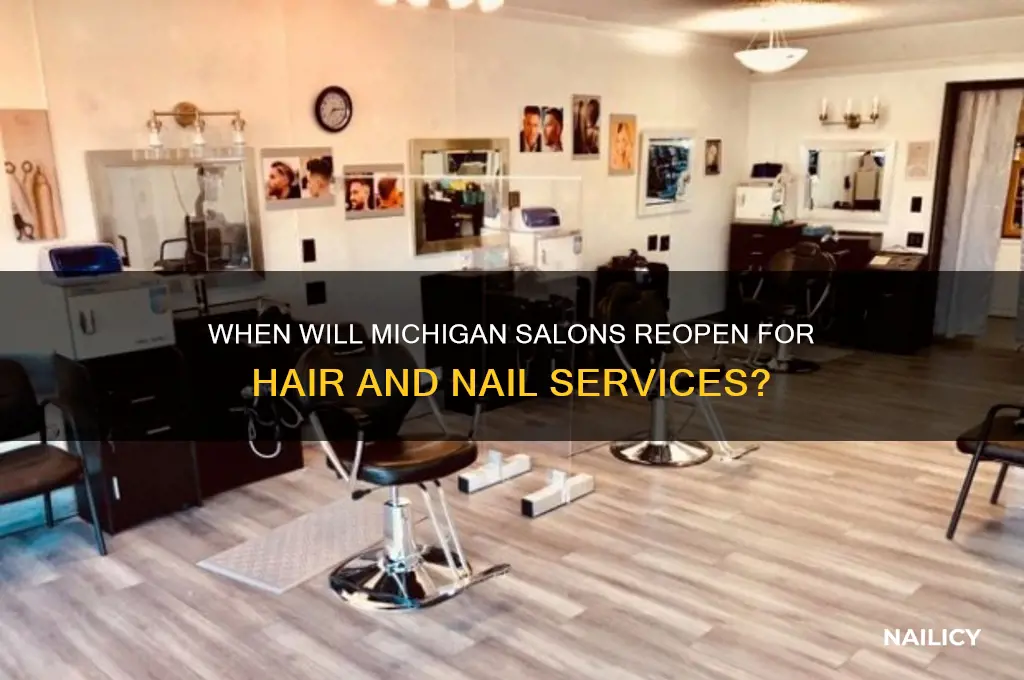 when will hair and nail salons reopen in michigan