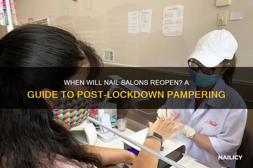 when will nail salons ooen