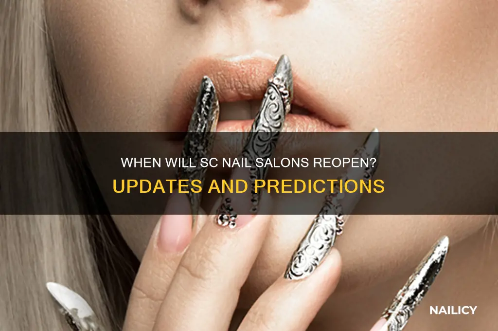 when will nail salons open again in sc