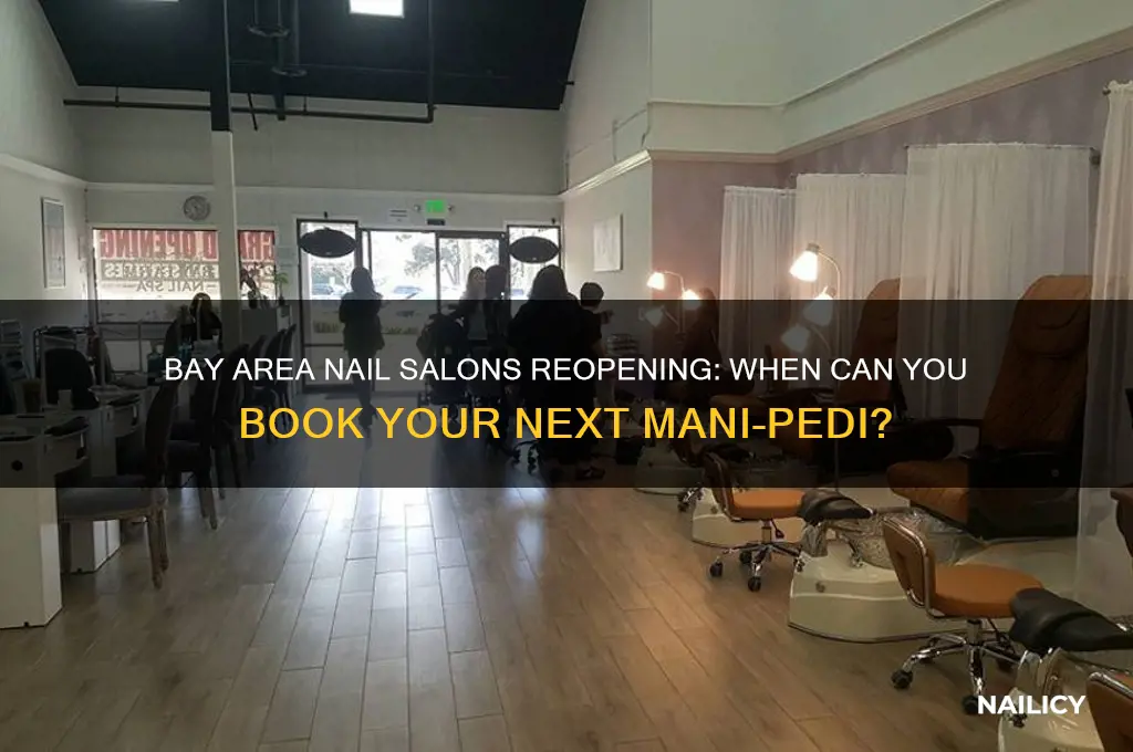 when will nail salons open in bay area