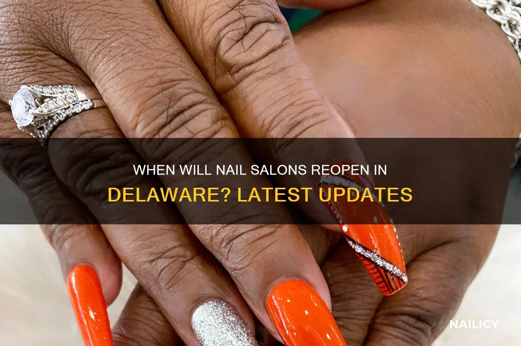 when will nail salons open in de