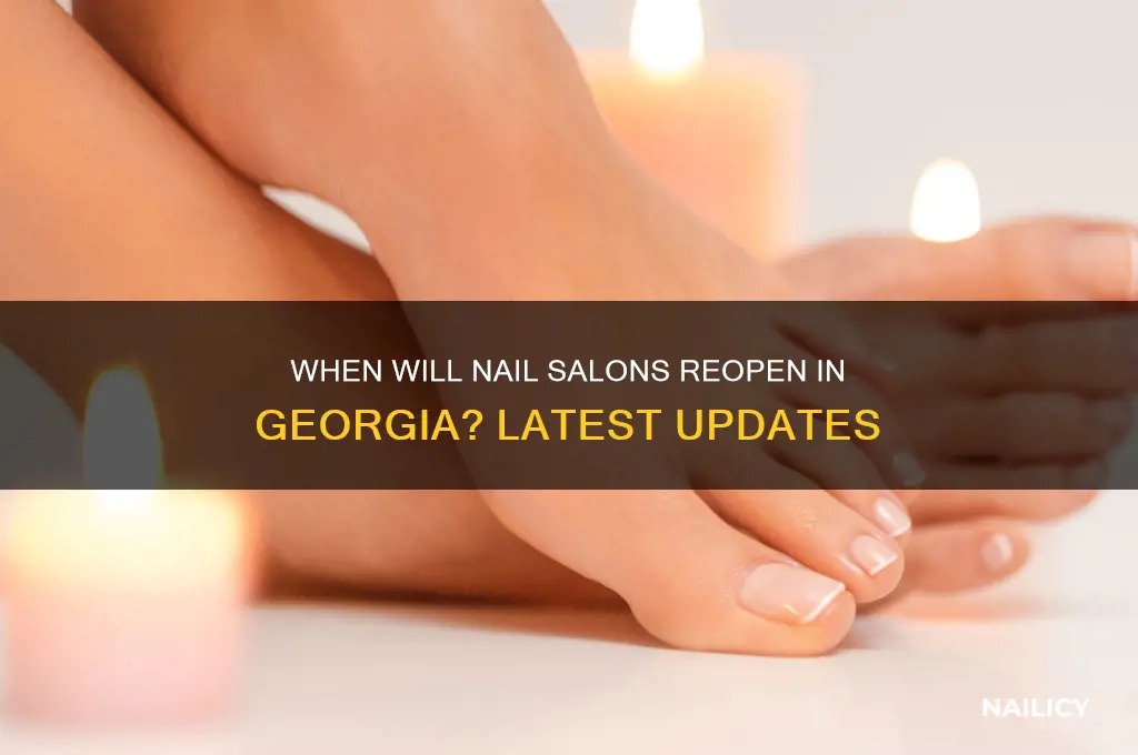when will nail salons open in ga