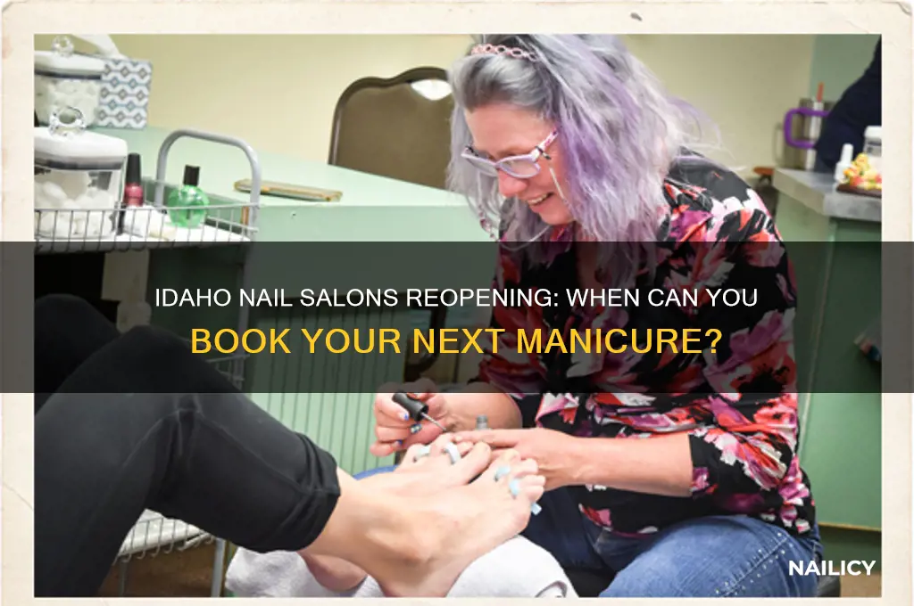when will nail salons open in idaho