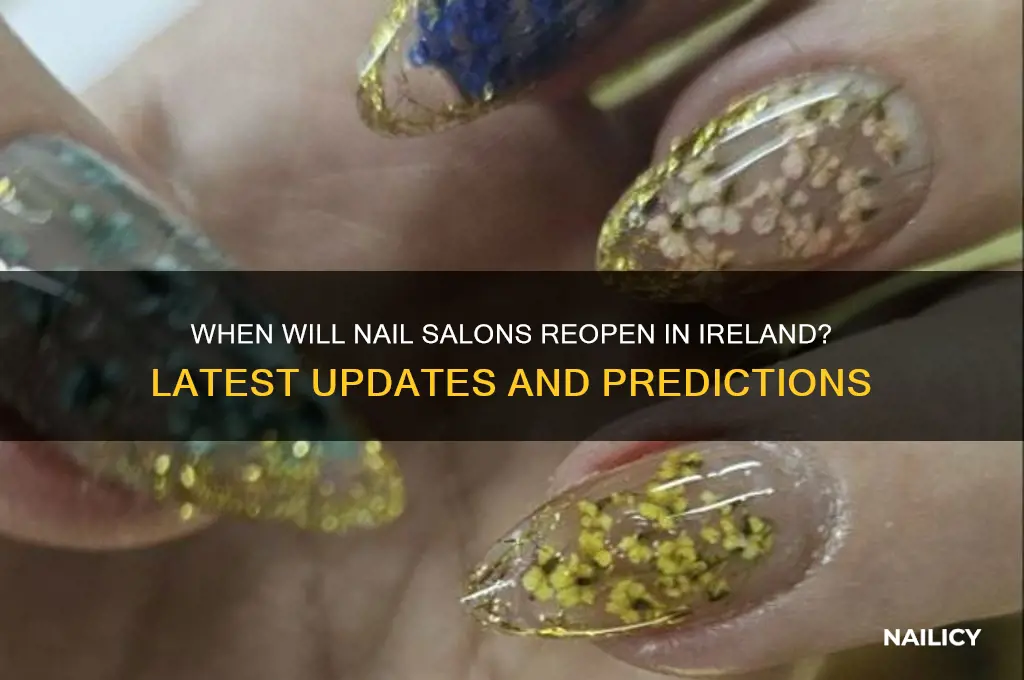 when will nail salons open in ireland