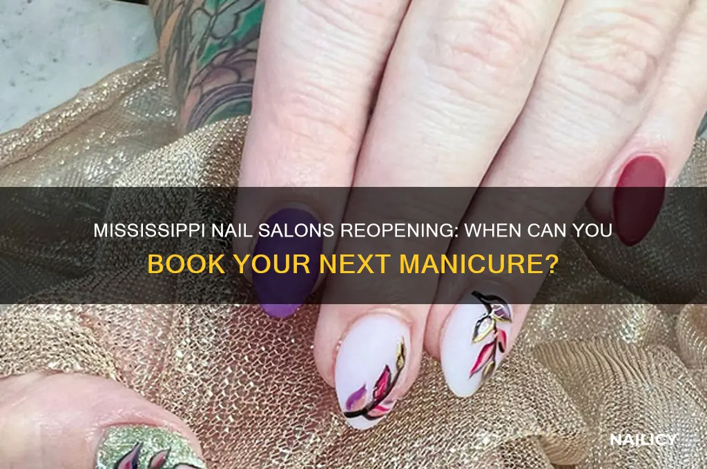 when will nail salons open in mississippi