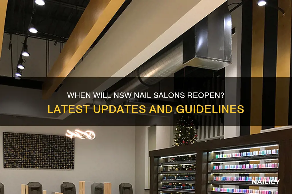 when will nail salons open in nsw