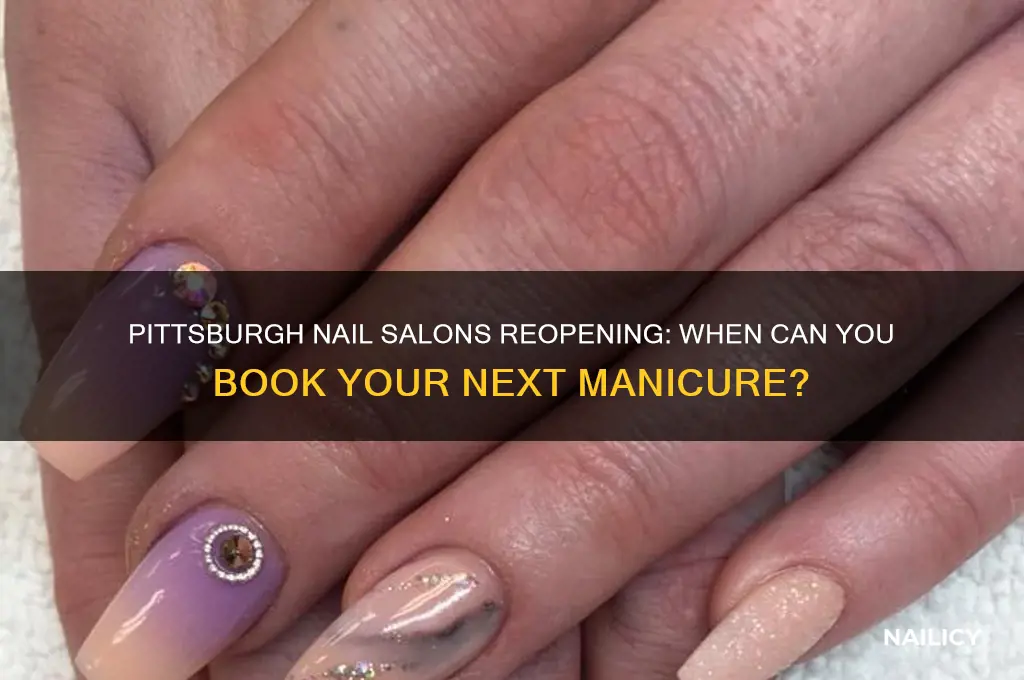 when will nail salons open in pittsburgh