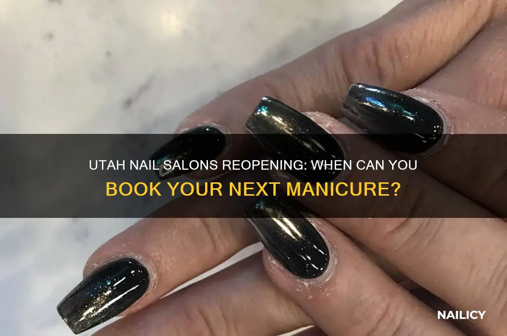 when will nail salons open in utah