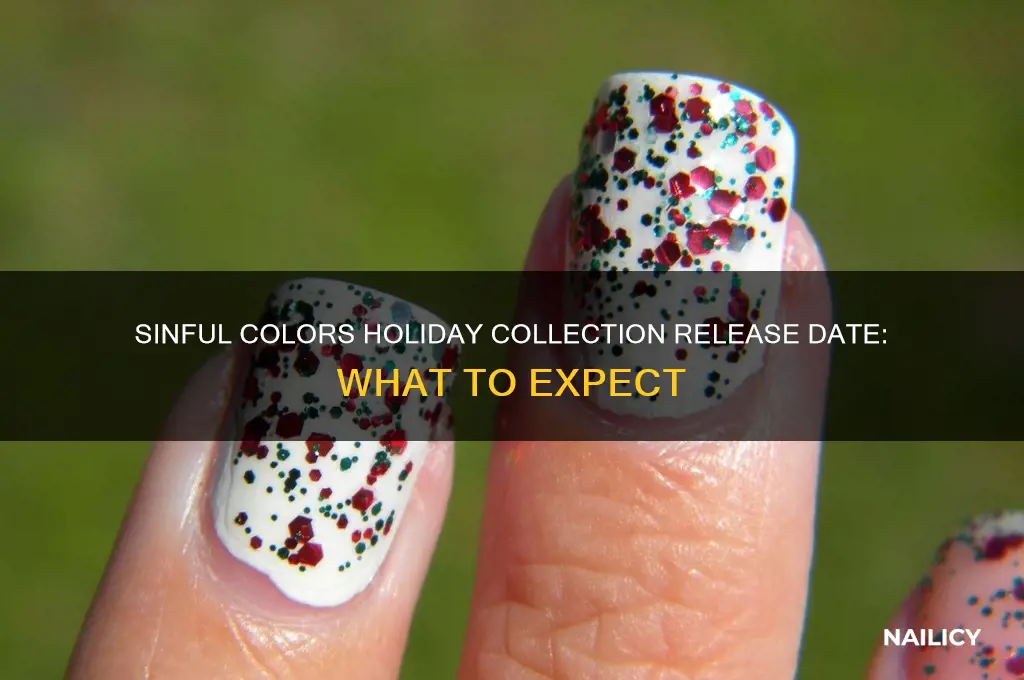 when will sinful colors nail polish release holiday collection