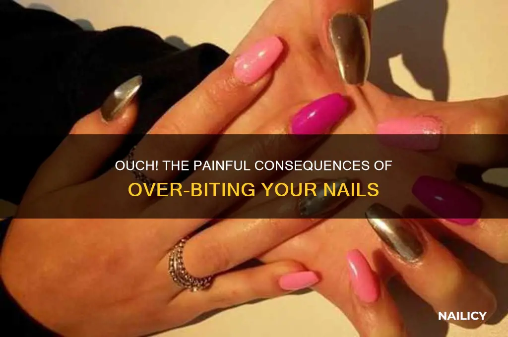 when you bite your nails too short