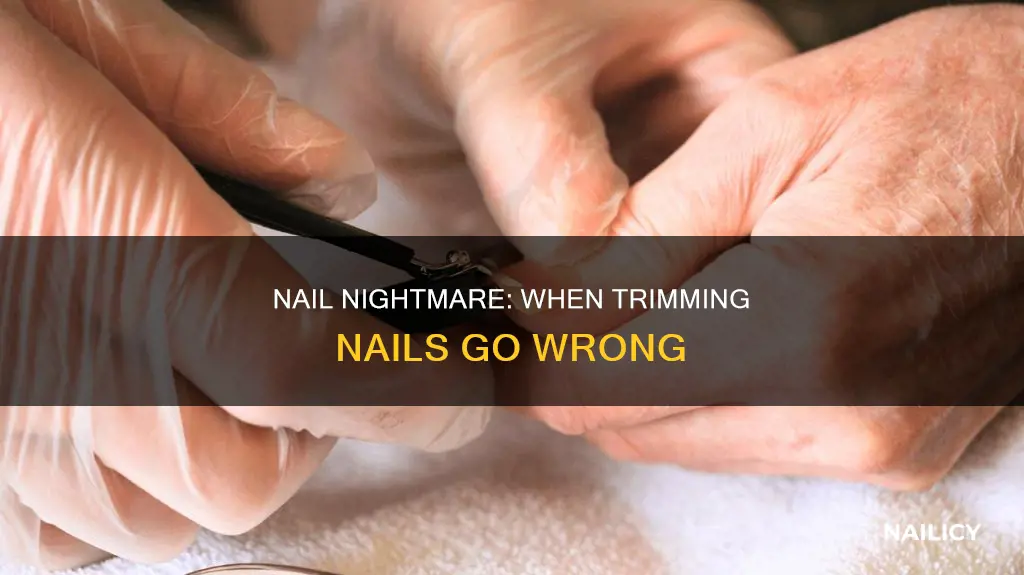 when you cut your nail too short