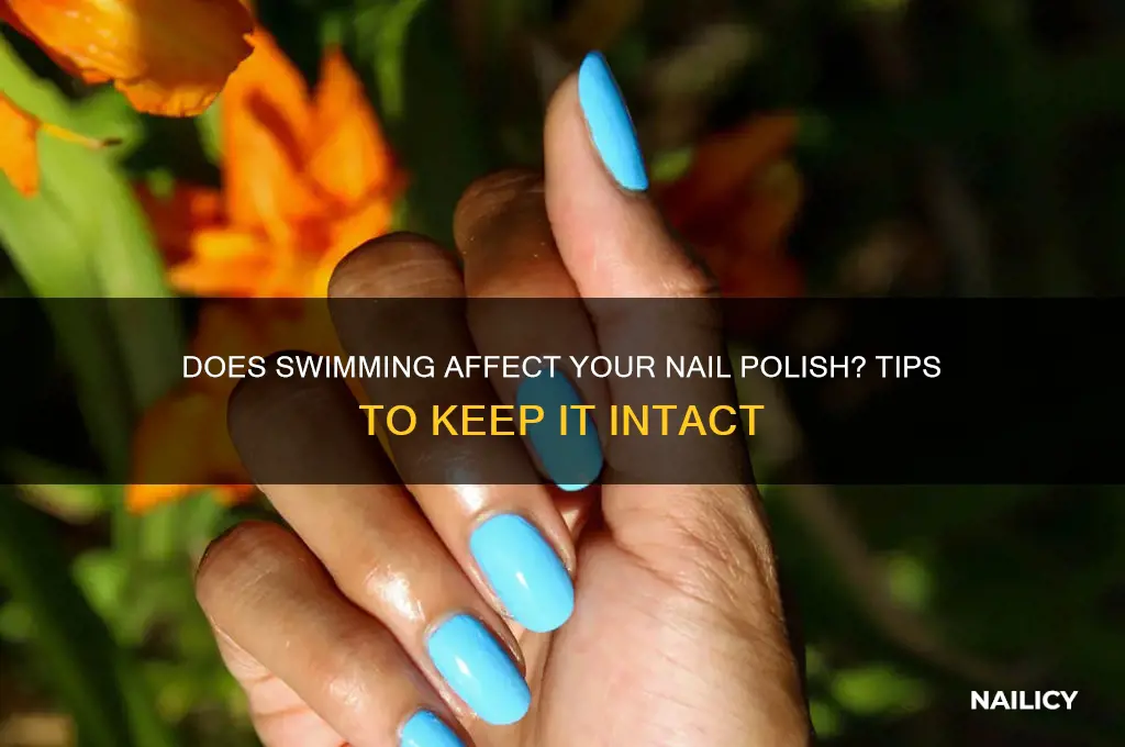 when you swim does nail polish usually