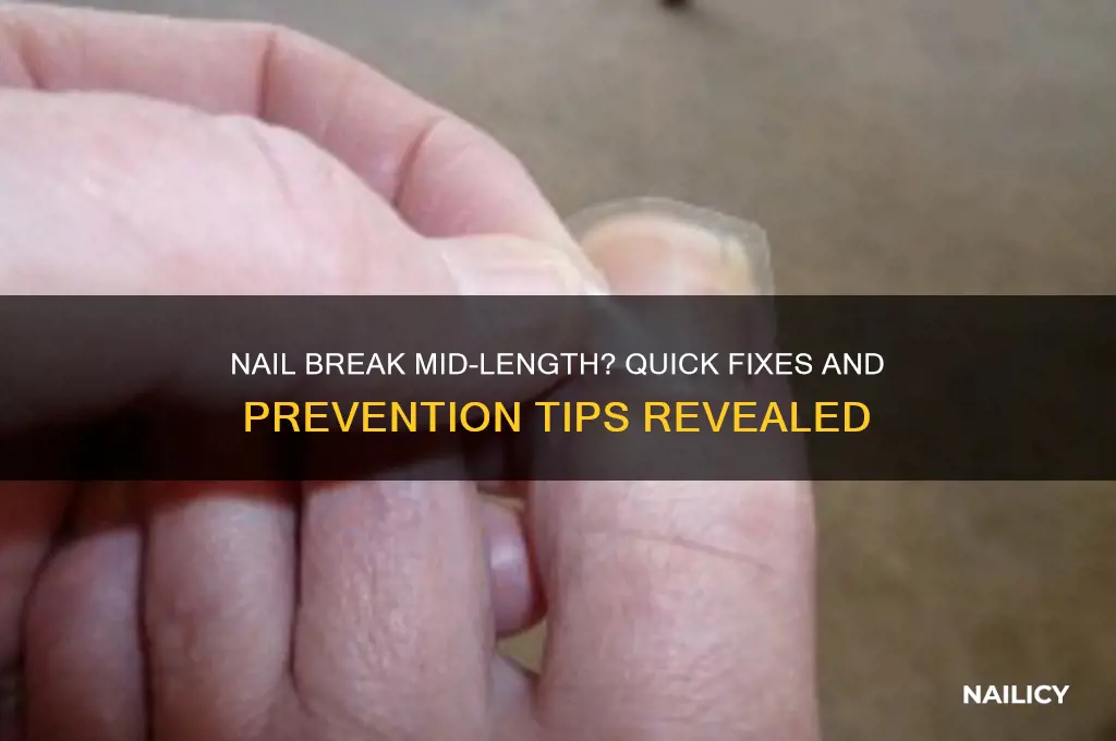 when your nail breaks in the middle