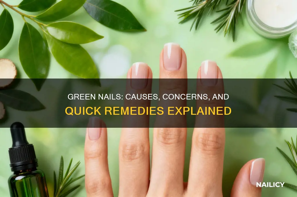 when your nail turns green