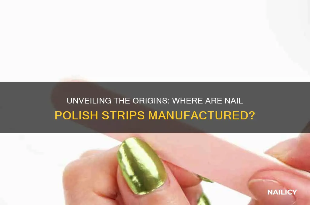where are nail polish strips made