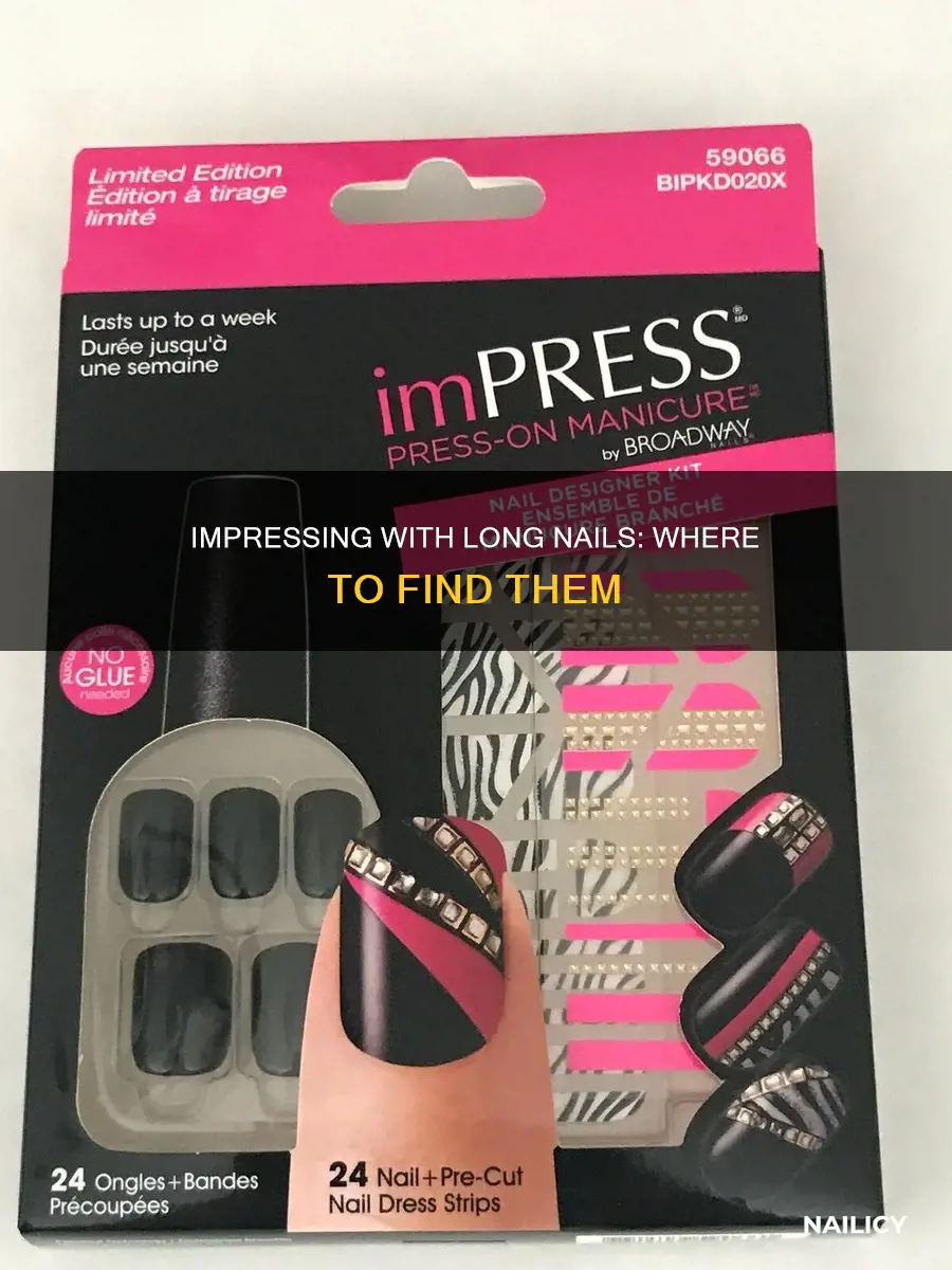 where are the long nails in dress to impress