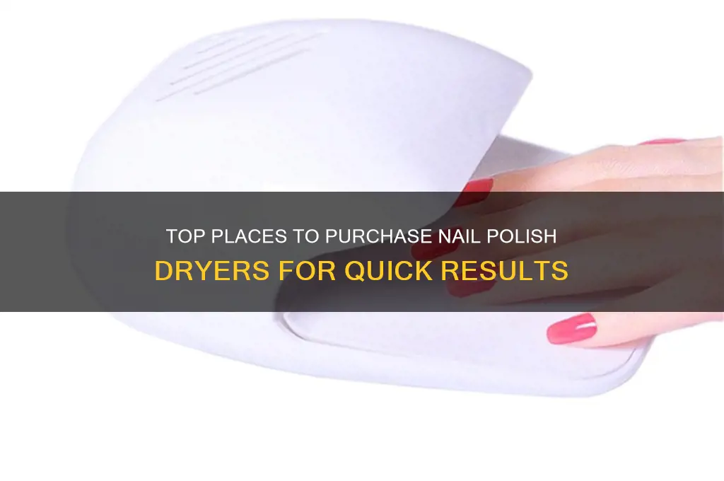 where can i buy a nail polish dryer